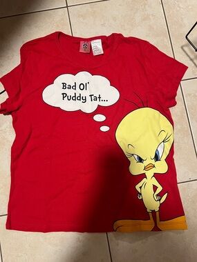 Warner Bros. Red Looney Tunes Graphic Tee